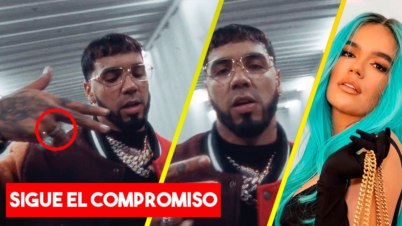 ANUEL AA sigue usando EL ANILLO DE COMPROMISO que KAROL G LE DIÓ | Poblado Remix | Tendencias 2021