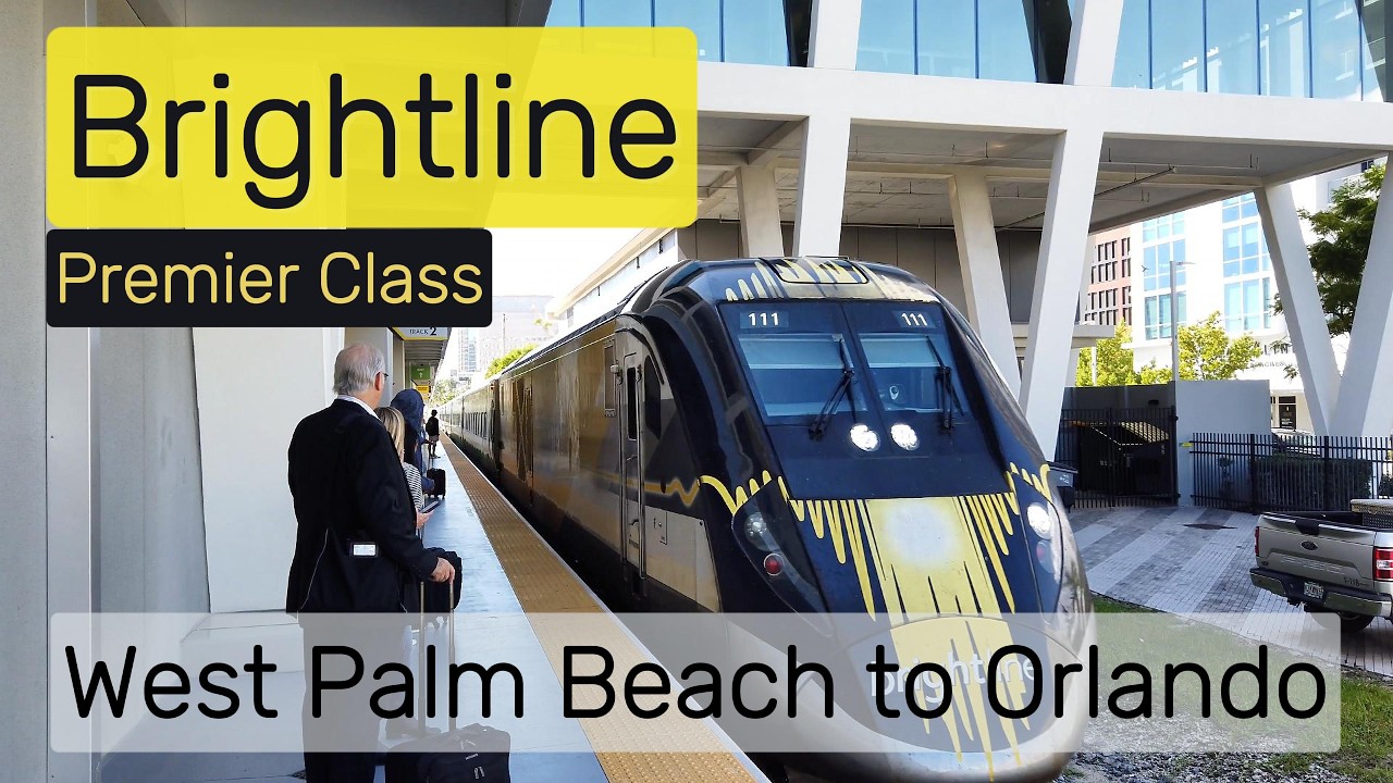 Поездка на Brightline из Уэст-Палм-Бич в Орландо (а также поездка на автобусе и Sunrail)