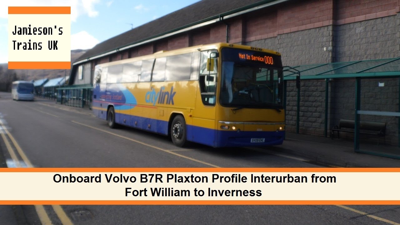 Onboard Volvo B7R Plaxton Profile Interurban from Fort William to Inverness