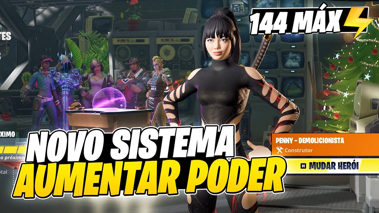 ⚡NOVO SISTEMA DE PODER NO FORTNITE SALVE O MUNDO