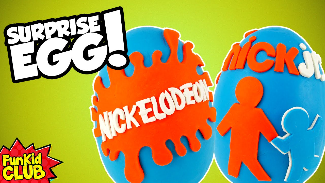 NICKELODEON and NICK JR!! Play-Doh Surprise Egg!! HUGE Play-Doh Nickelodeon LOGO! Full of Nick FUN!!
