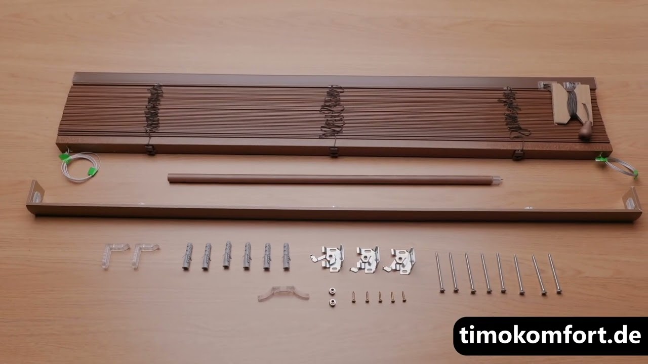 Holzjalousie 25mm – sogar 4 Montagearten. Wie wird die Holzjalousie 25mm montiert?