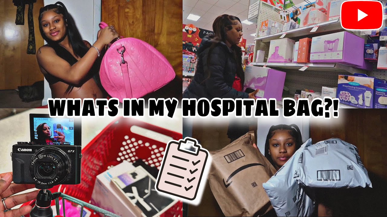 PACK MY HOSPITAL BAG WITH ME AT 38 WEEKS PREGNANT!! | Semaj Lesley