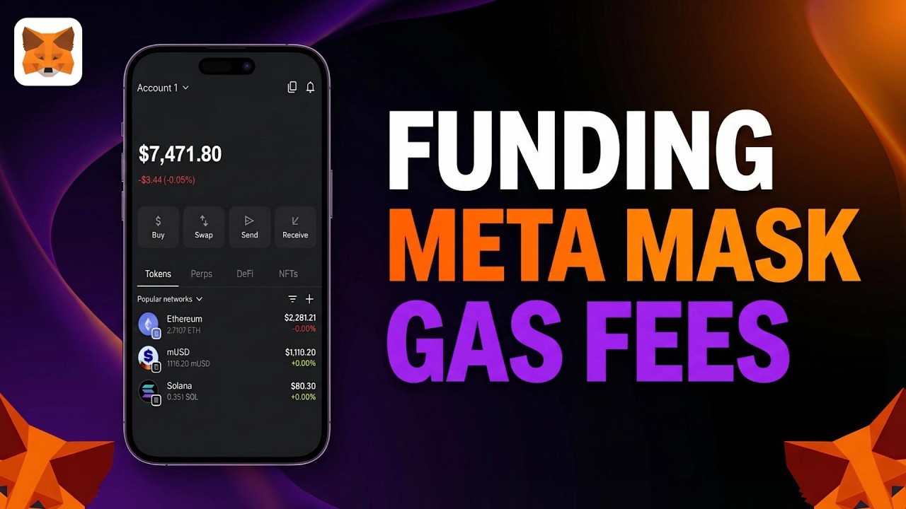 MetaMask Gas Fees Explained ⛽How to Fund Your Wallet for Beginners