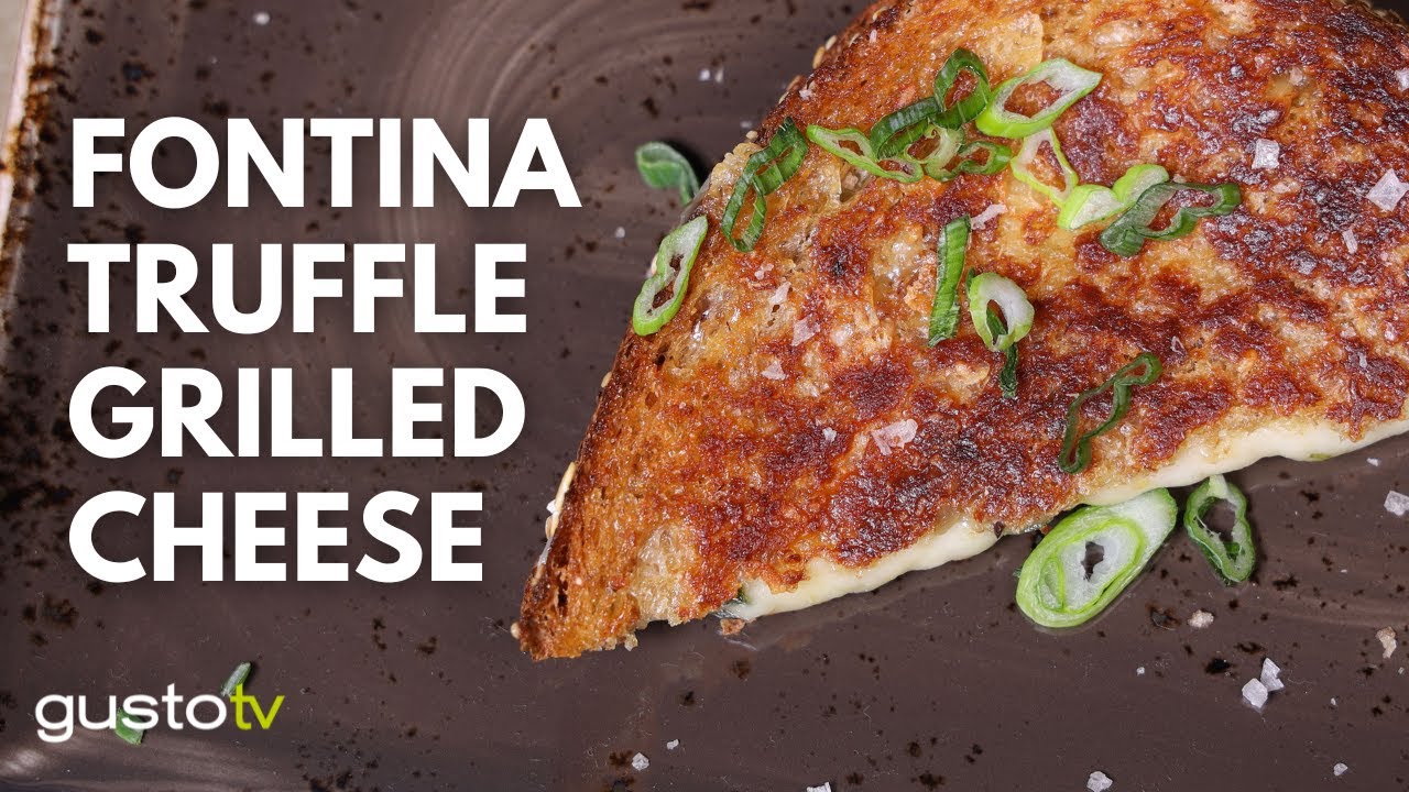 Crispy Fontina Truffle Grilled Cheese
