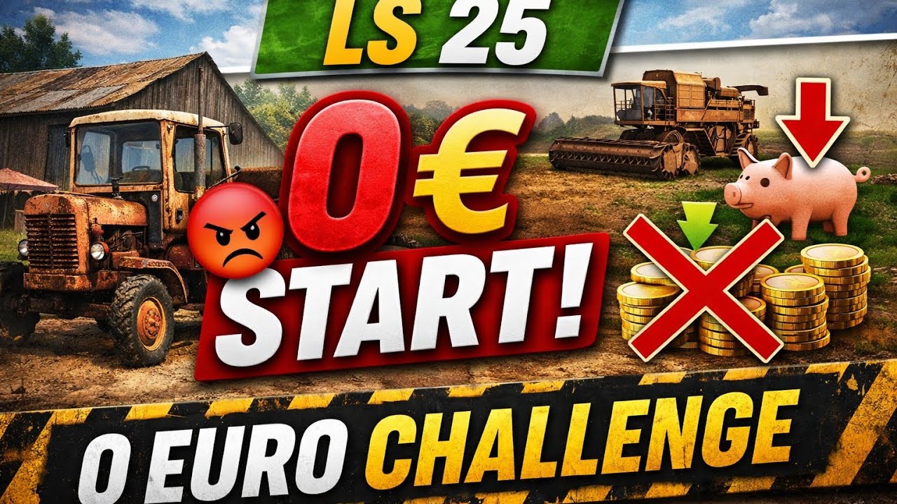 0 Euro Challange Landwirtschafts Simulator 25 #challenge #ls25 #farming #deutschgaming