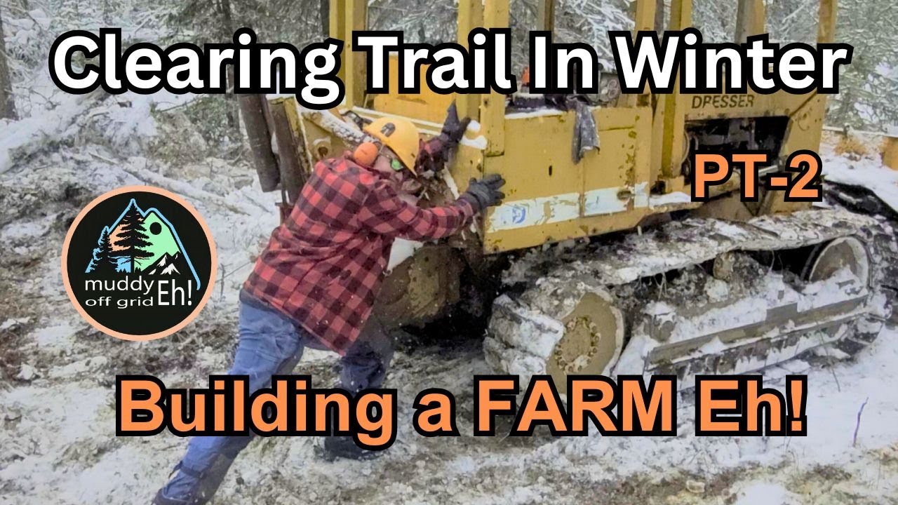 Watch This Bulldozer Carve Through Deep Snow Like Butter To Clear Trail in Winter Time BC, Canada