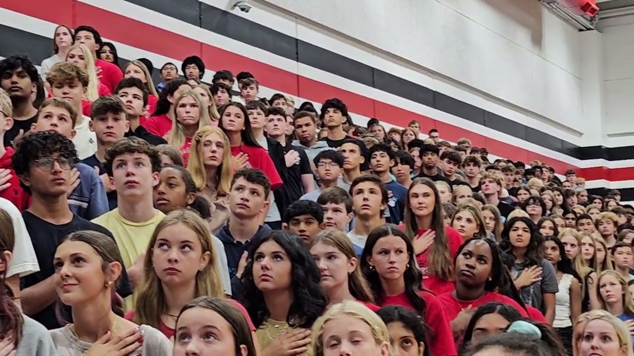 Will Martin National Anthem,  freshman orientation assembly,  August 12, 2025