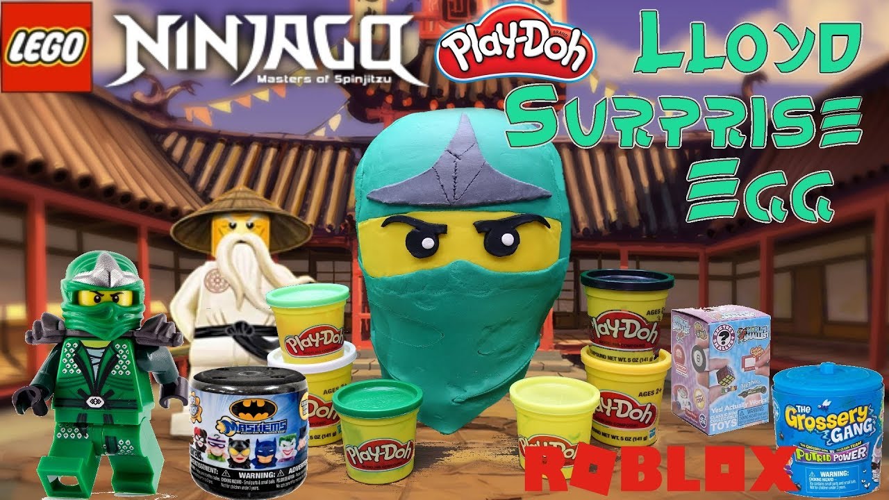 GIANT NINJAGO LLOYD PLAY-DOH SURPRISE EGG!!