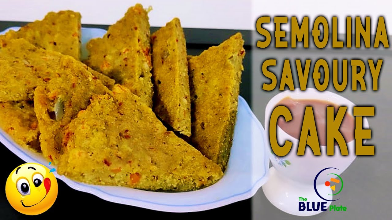 Semolina Savoury Cake Recipe  | Savory Cake With Rava | Spicy Cake With Semolina | Sooji Cake Recipe