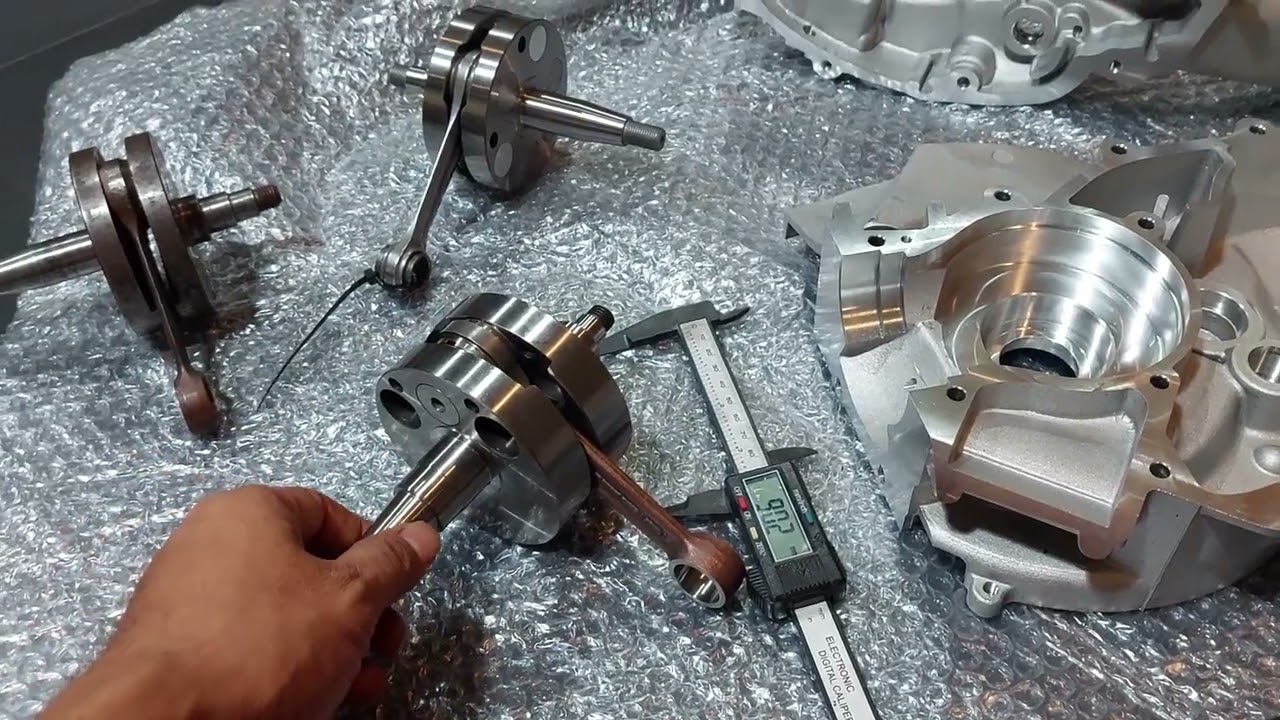 Dimensi crankcase vespa pts atau Sipscooter dengan crankcase Quattrini