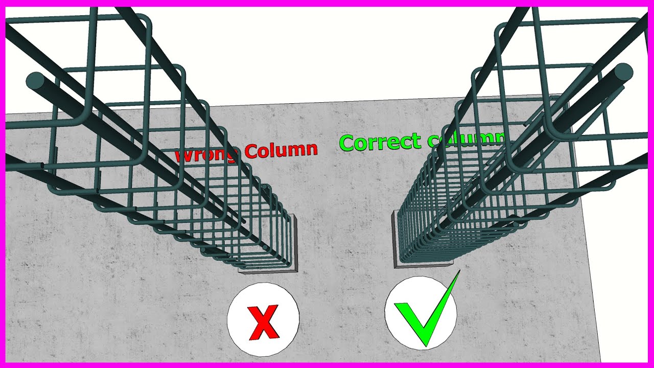 ✅ Column Rebar in Wrong and Correct Way | Nhà Xanh Việt Nam