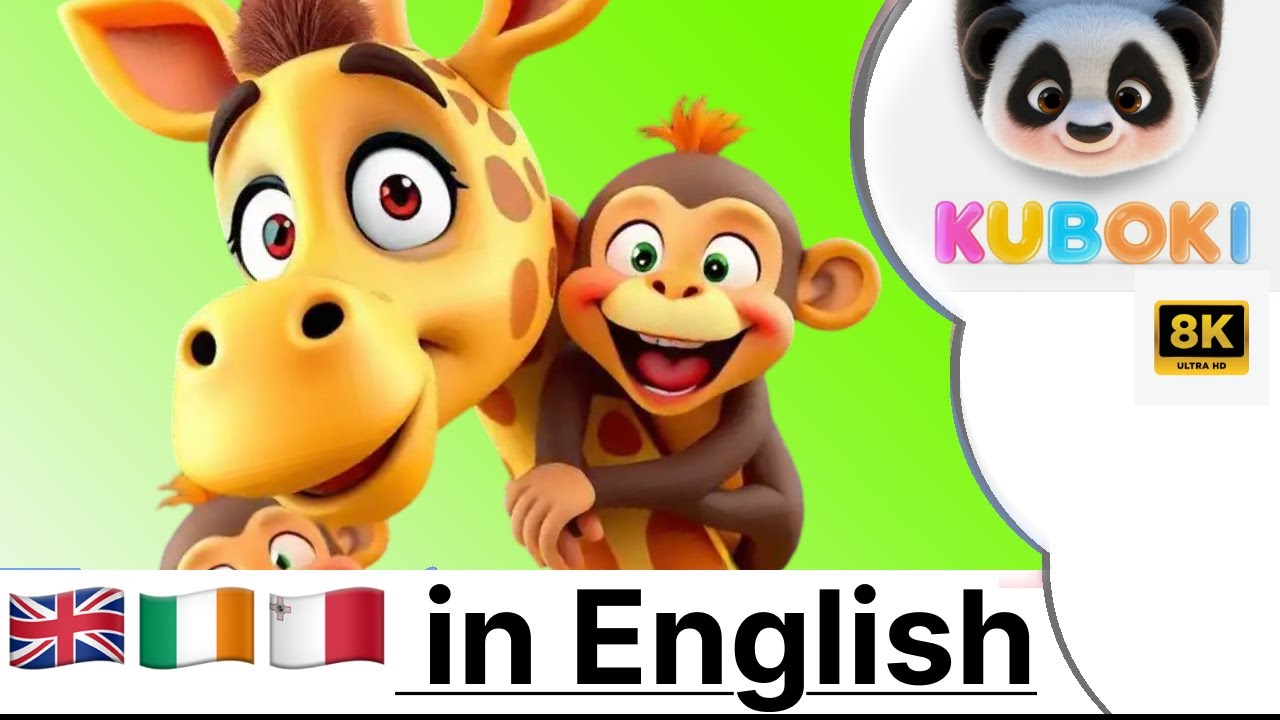 🇬🇧 Dance with the giraffes and little monkeys in this animated children’s movement song!