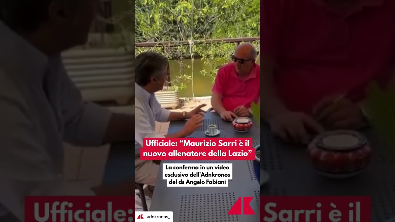 Il video di Adkronos dove Fabiani annuncia la firma di Sarri