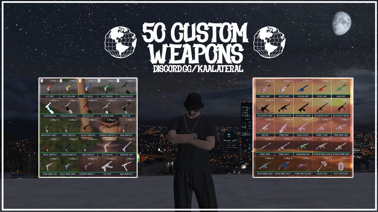 Kaalateral | Custom FiveM Weapon Pack | Includes 48 Guns & 2 Melees | GTA5RP 2025