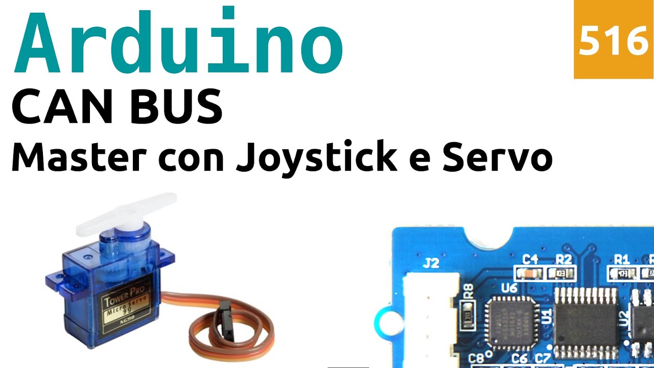 Pilotare un servomotore via CAN BUS con Arduino e MCP2515 - Video 516