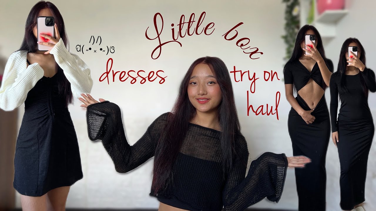 Littlebox India dresses try on haul🖤 #blackdress