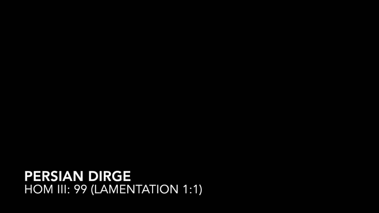 Idelsohn, Persian Dirge