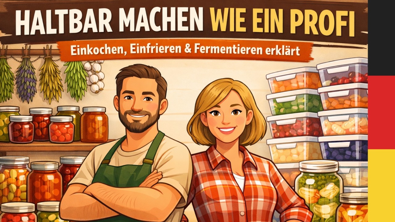 Deutsch lernen mit Alltagsthemen: Lebensmittel lagern und haltbar machen - Deutsch Podcast