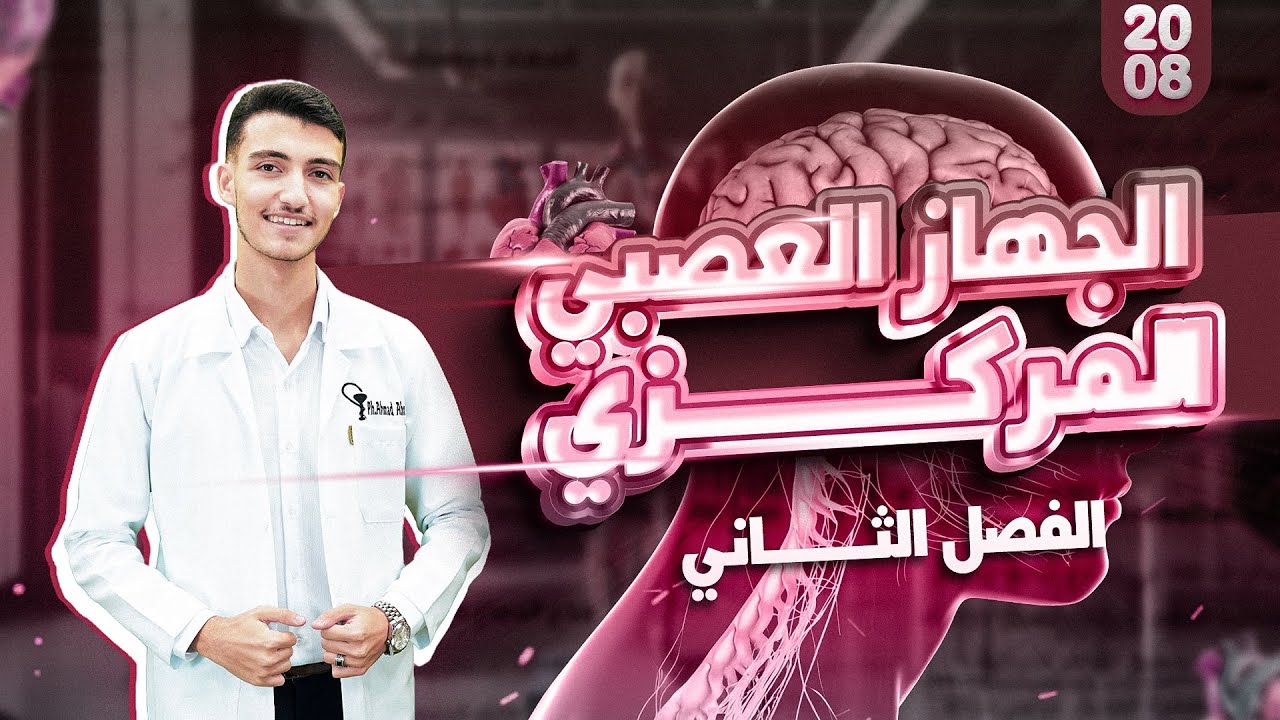أحياء 2008 الفصل الثاني - الجهاز العصبي المركزي 🧠 