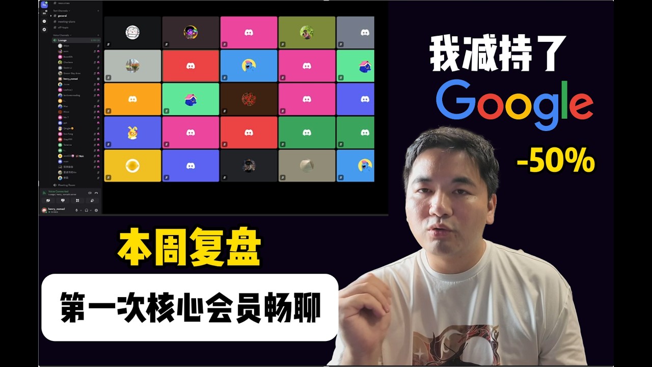 股市看不见的风险|我减持了Google|第一次核心圈会员聊天