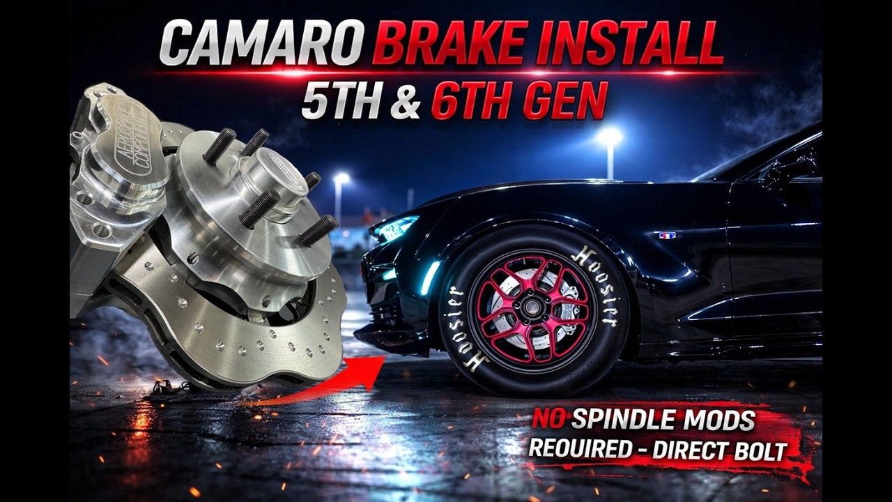 5th and 6th Gen Camaro brake install. These kits require NO modifications to your spindle to install