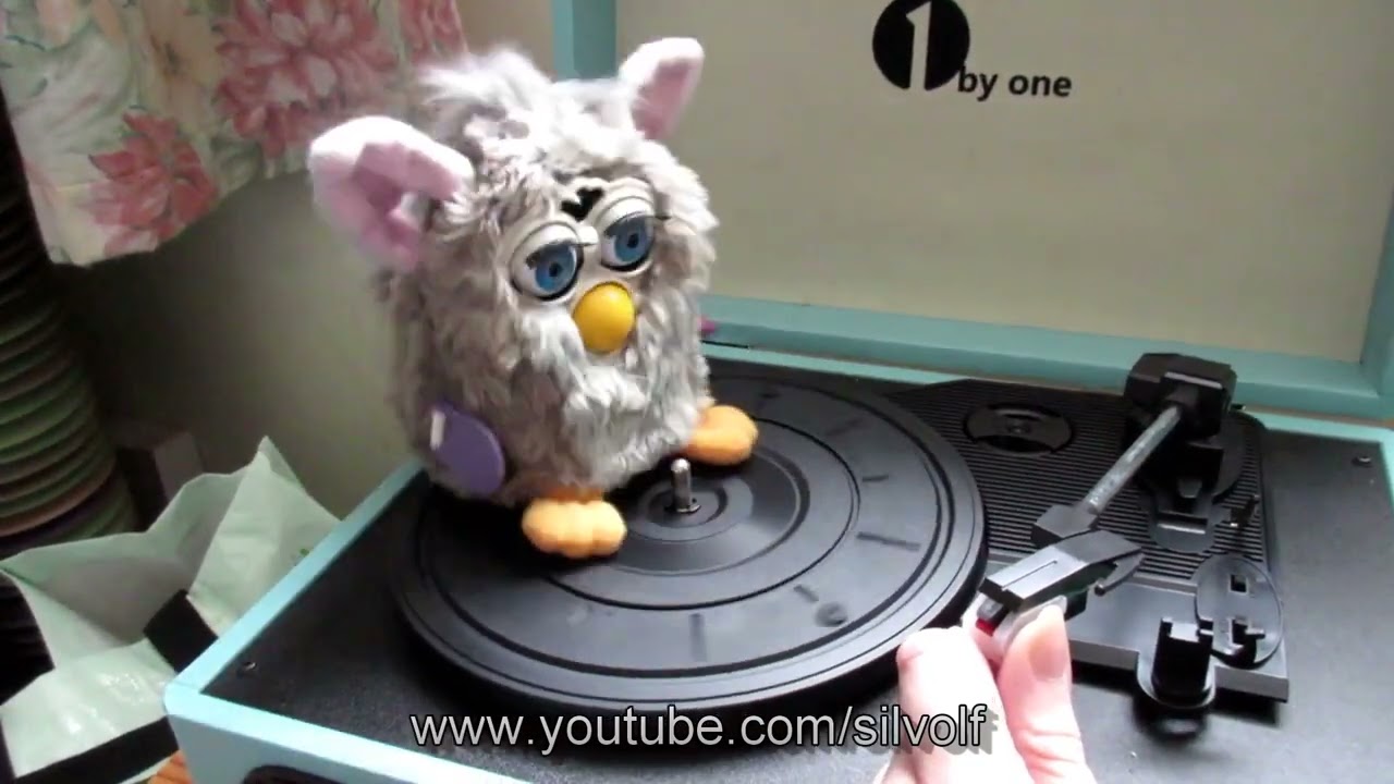 Furby on a Turntable