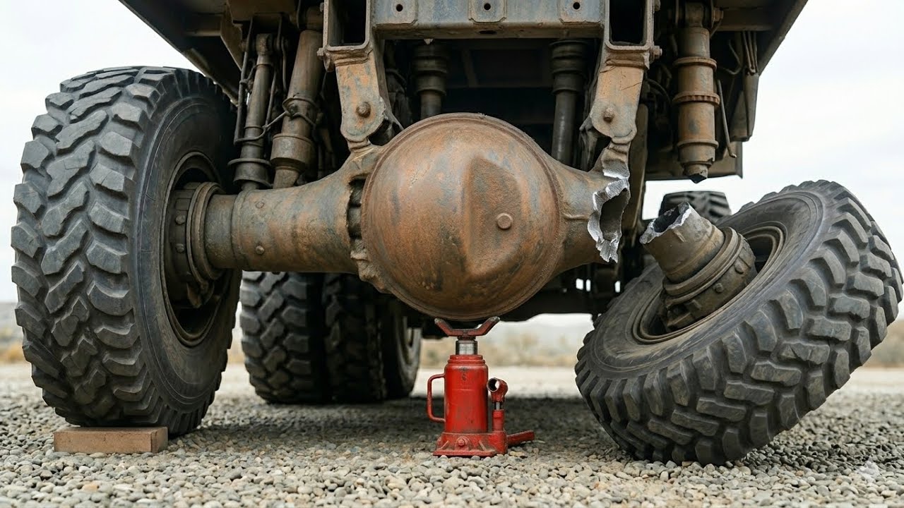 Pakistani Truck Wheel & Tube Neck Completely Destroyed!