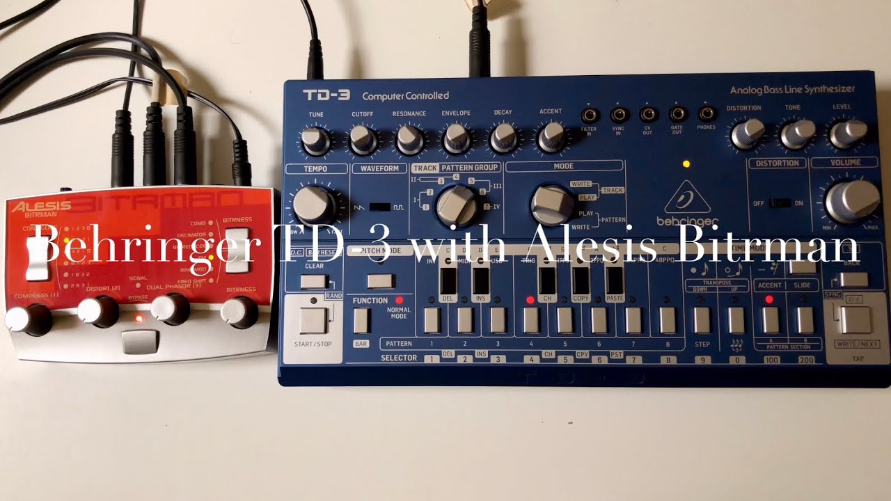 “Behringer TD-3 with Alesis Bitrman” by Friendly Noise