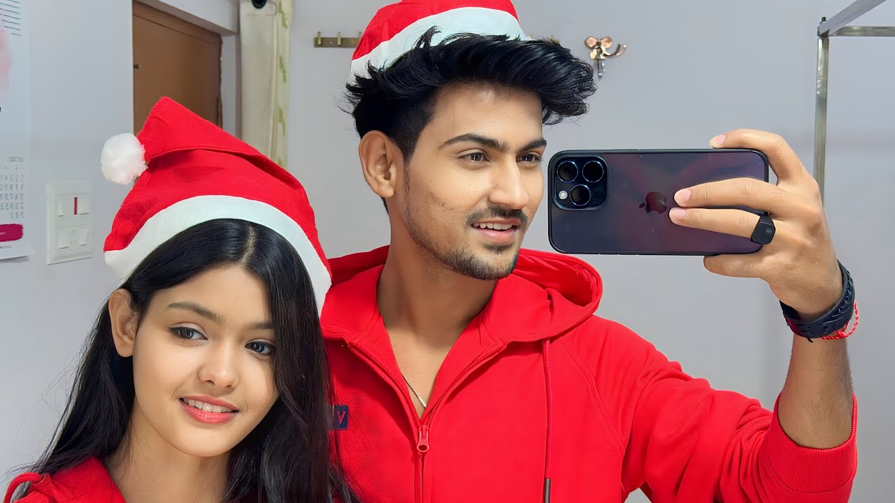 Christmas With Shabnam | Humne Room M Hi Kraya Photoshoot Santa Ban k|Prashant Rajput|PRASV Creation