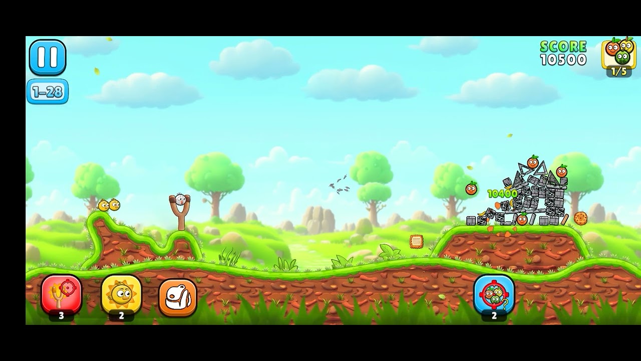 ANGRY CRUSHER CATAPULT|| LV 28 || GAME PLAY || ORIGINAL SOUND ||