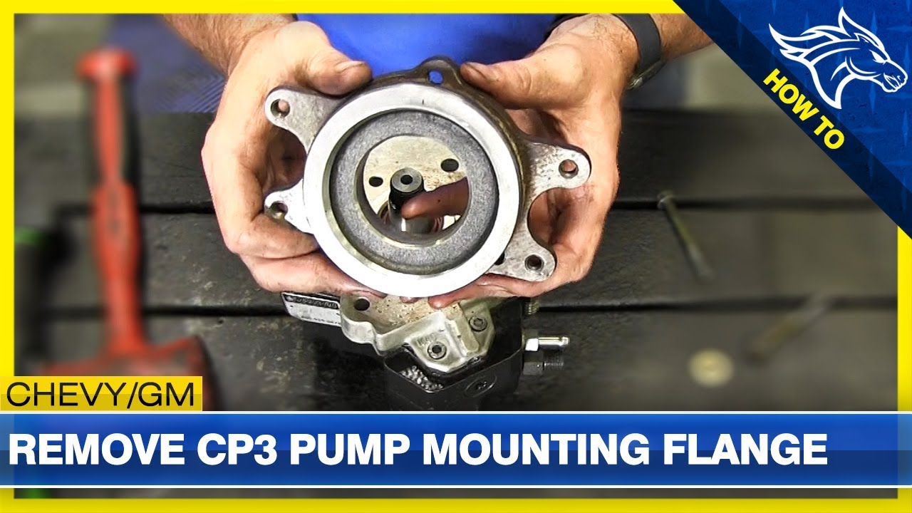 How To Remove A Duramax Dual CP3 Pump Mounting Flange: (Washer Trick 4 No Damaged Core)