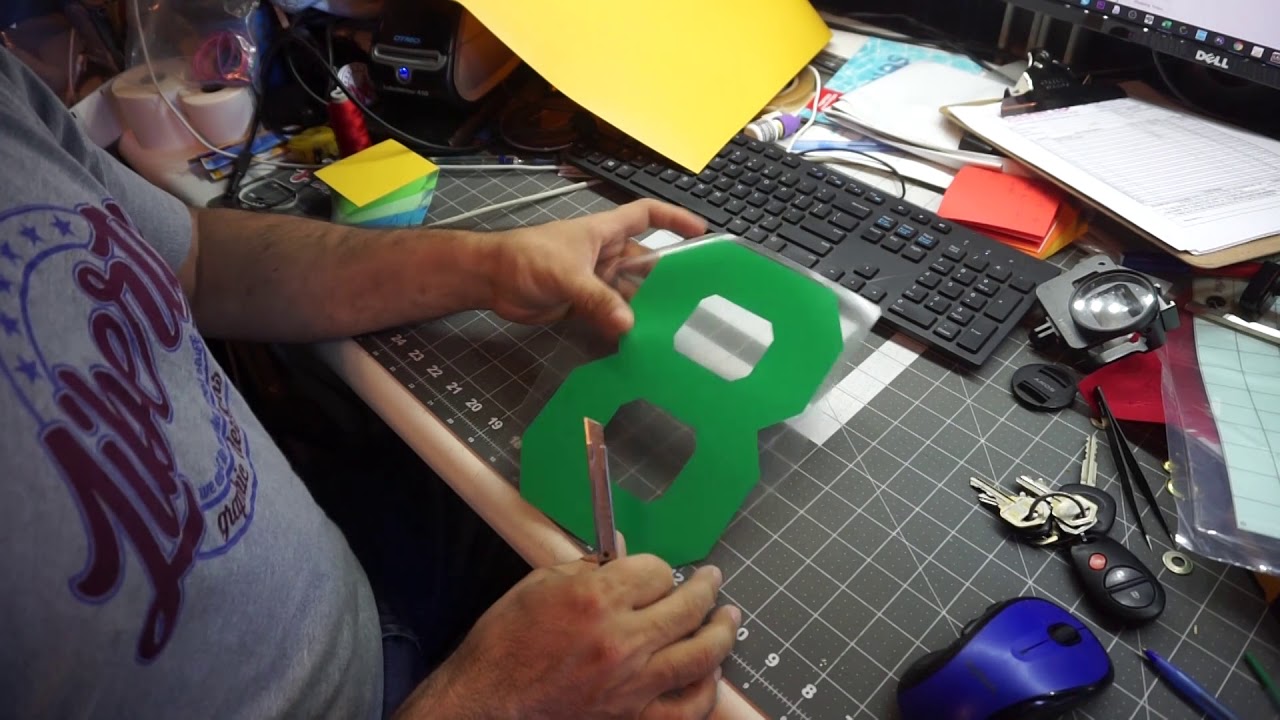 HOW  TO LAYER VINYL NUMBERS & NAMES