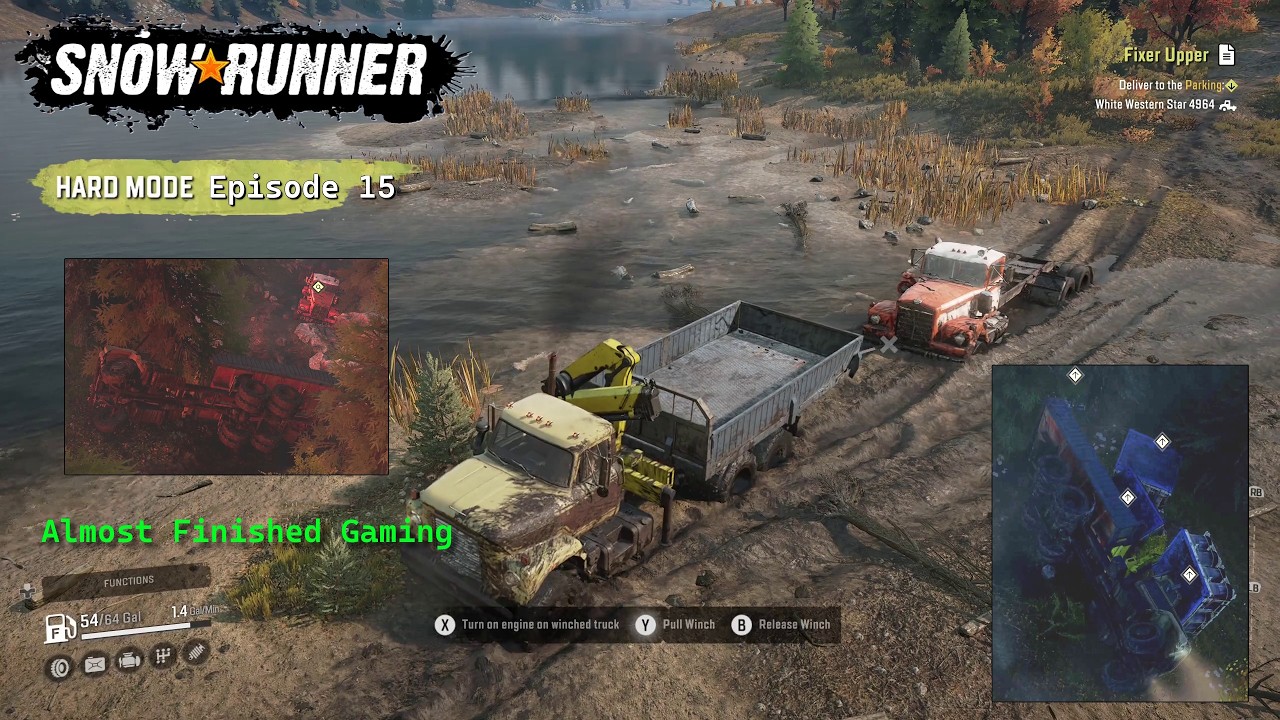 Episode 15: How many times can I flip a truck? Hard Mode in Snow Runner.