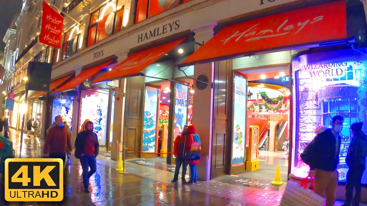 Hamleys Toy Store - 4K Walking Tour - London, England