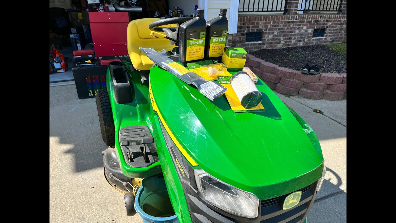 John Deere S100 Lawn Tractor Complete Service How to Perform Seasonal Maintenance on your JD Mower