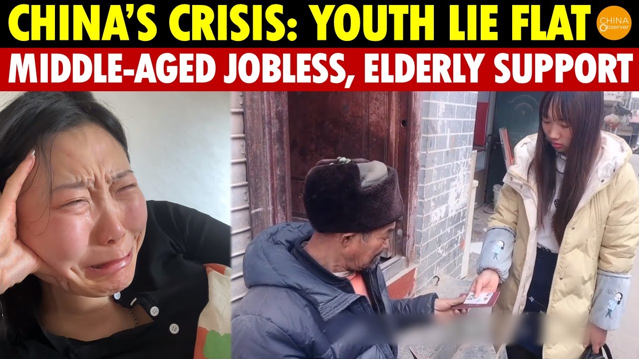 China in Death Spiral: Youth Lie Flat, Middle-Aged Unemployed, Elderly Supporting Families