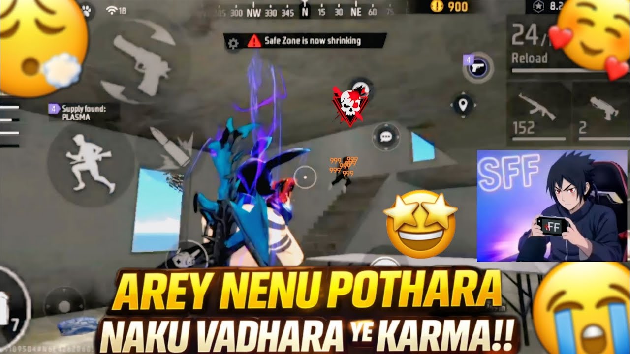 AREY NENU POTHARA NAKU VADHARA YE KARMA!! #munnabhaigaming #freefire #Raistar#dhanushffgamer#