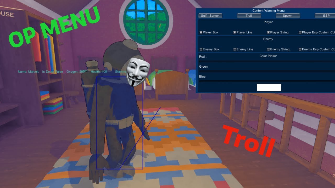 How To Get FREE Content Warning Hacks Menu (Esp Troll, InfMoney, more)