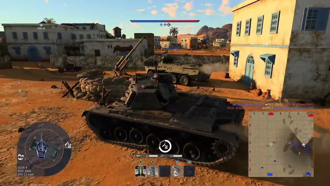 Stock grinding the M47 patton tank in the Japanese tech tree part 1! War thunder realistic gameplay.