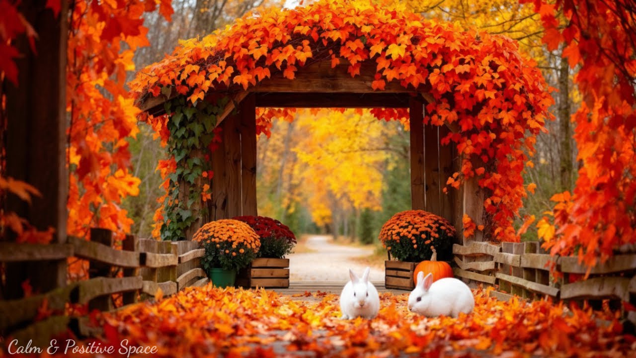 Peaceful Autumn Morning 🍁 Relaxing Piano & Nature Sounds for Inner Peace