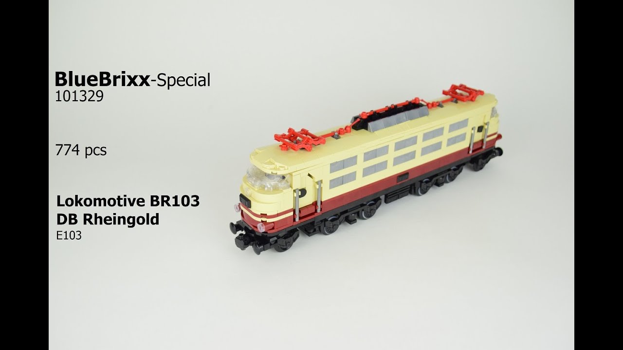 BlueBrixx 101329 Lokomotive BR103 DB Rheingold Speed Build