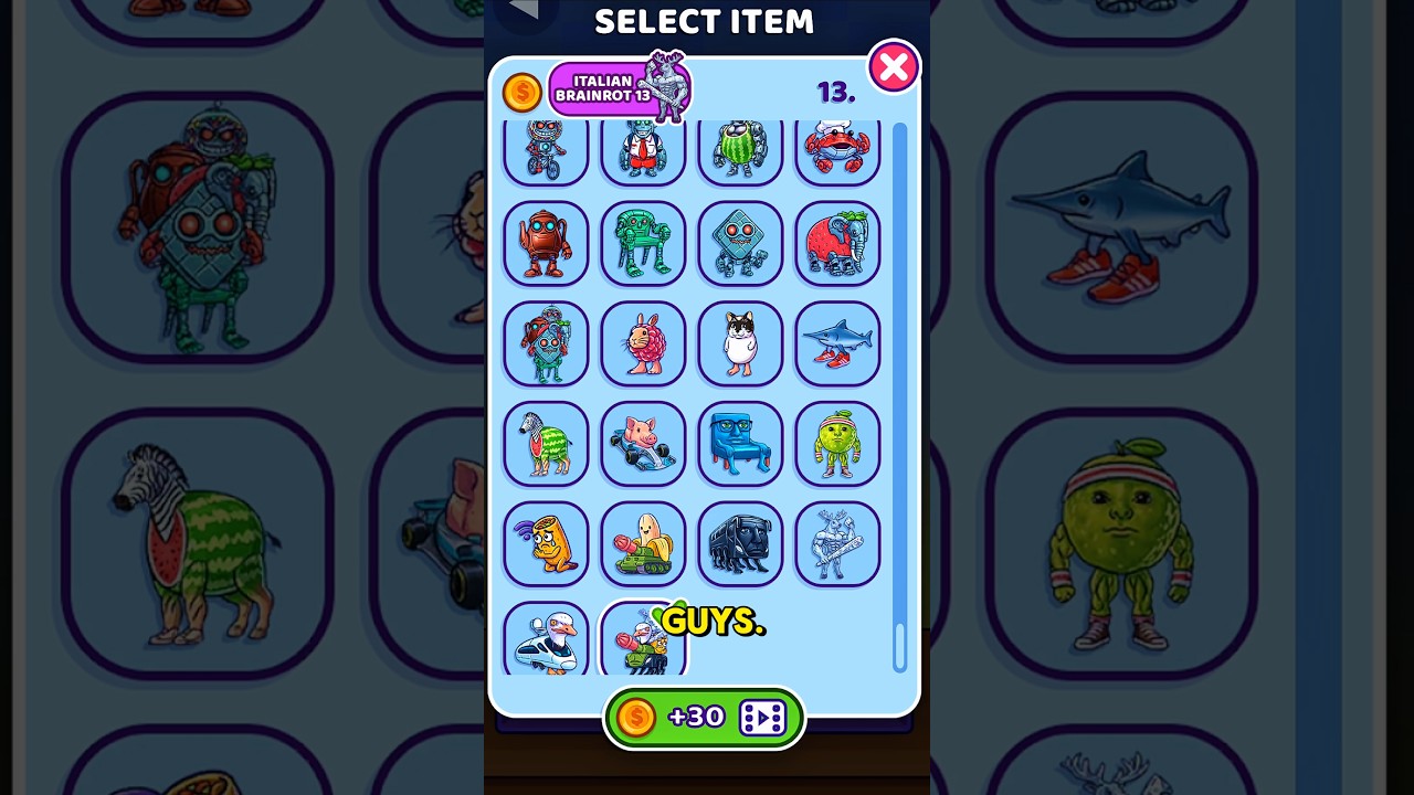 Italian Brainrot 12 Update | Merge fellas#shorts #brainrot #gaming #italianbrainrot