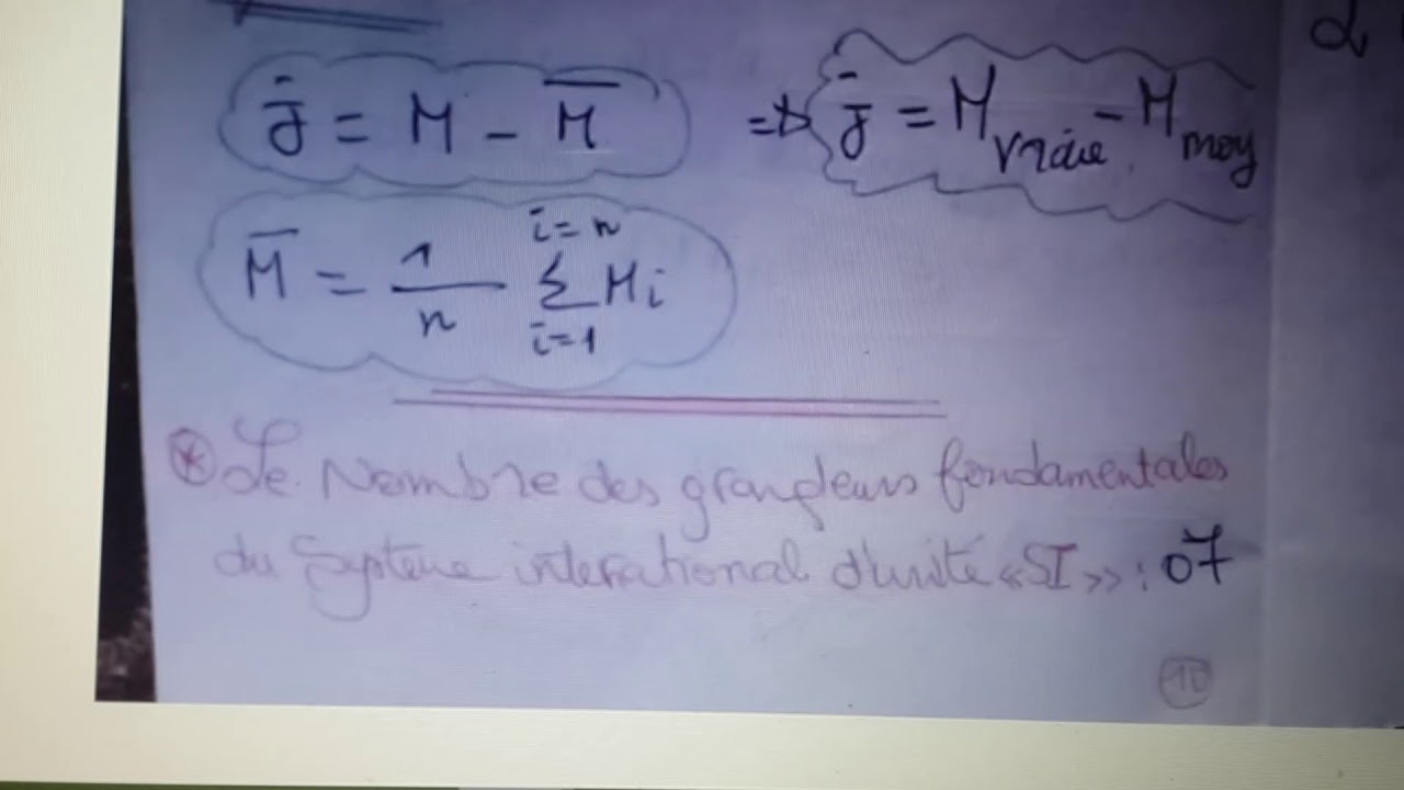 MÉTROLOGIE ( PARTIE 4 )