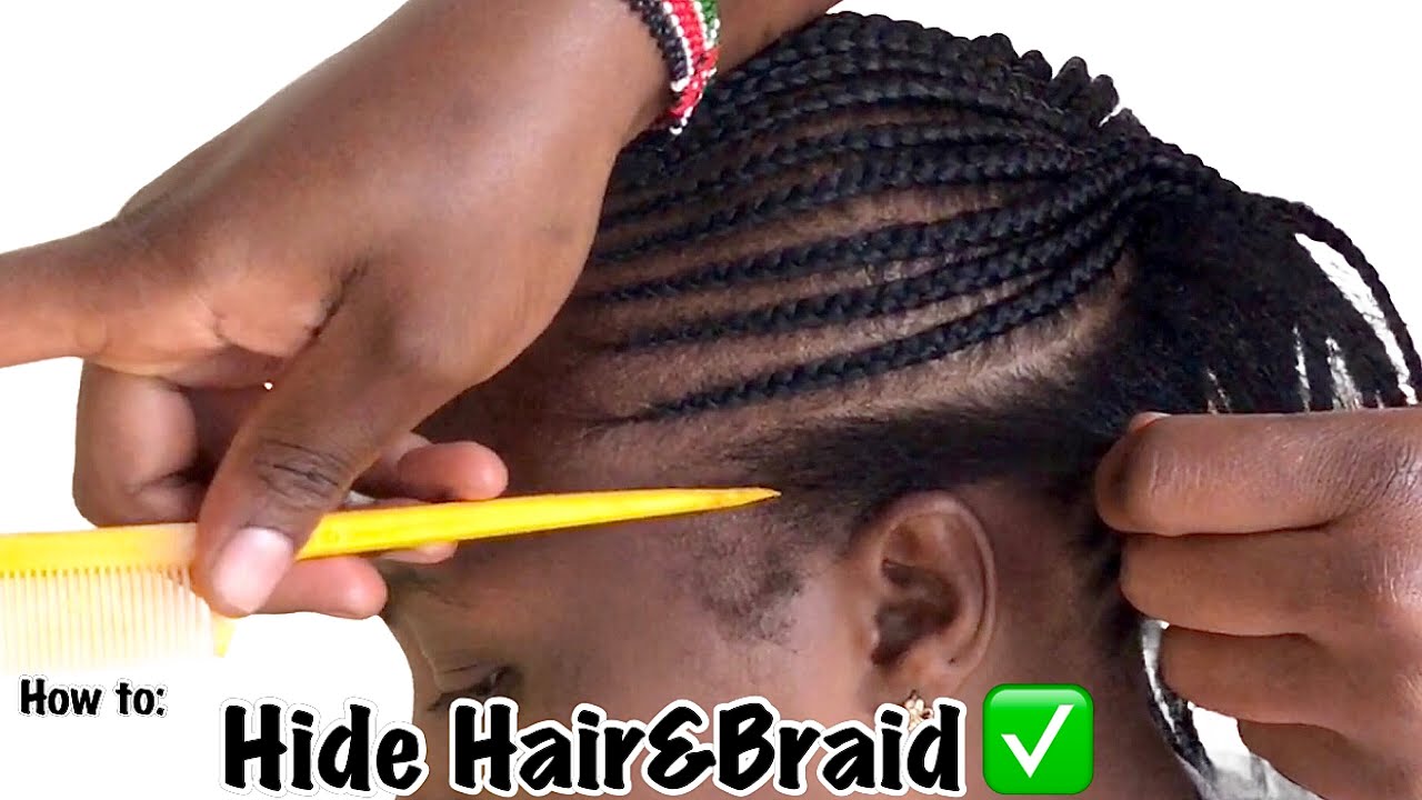 How I hide hair and braid#ghanaweaving for BEGINNERS @JANEILHAIRCOLLECTION