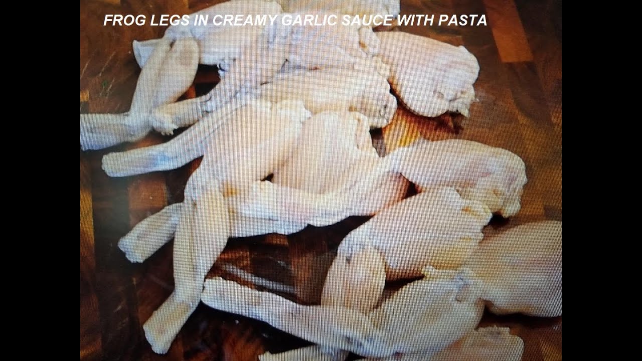 FROG LEGS IN CREAMY GARLIC SAUCE WITH PASTA || COOKING WITH LEV