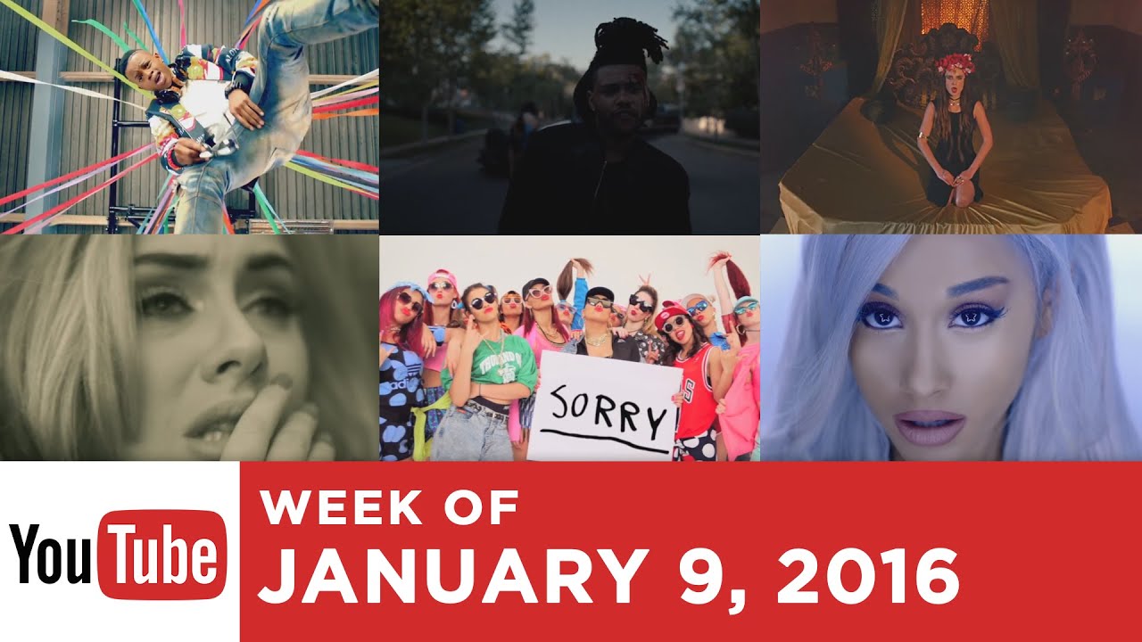Top 10 Most Popular Songs - Week Of January 9, 2016 (YouTube)