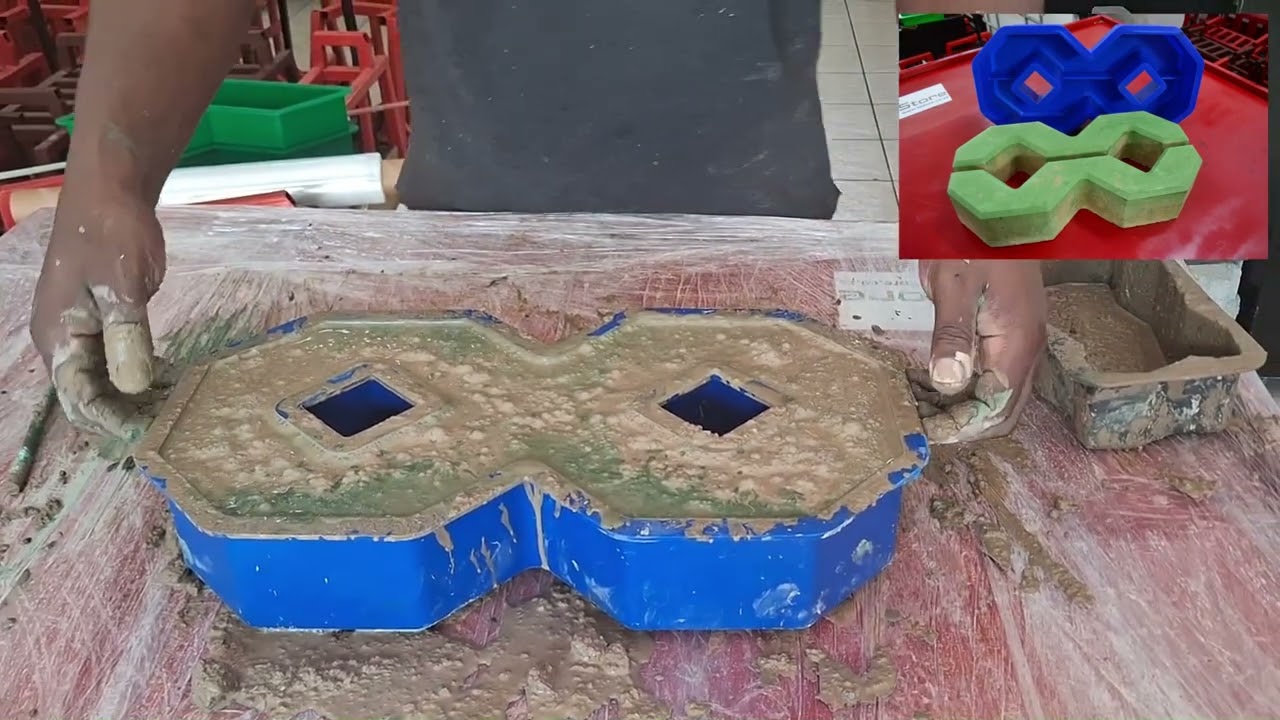 Grass block brick mould