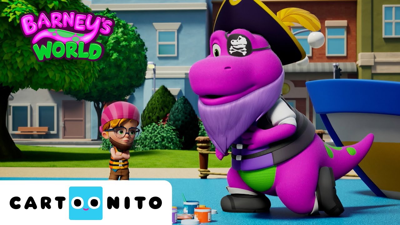 Adventures with Barney Compilation 🦖 💜 | Barney's World | Cartoonito | Cartoons for Kids