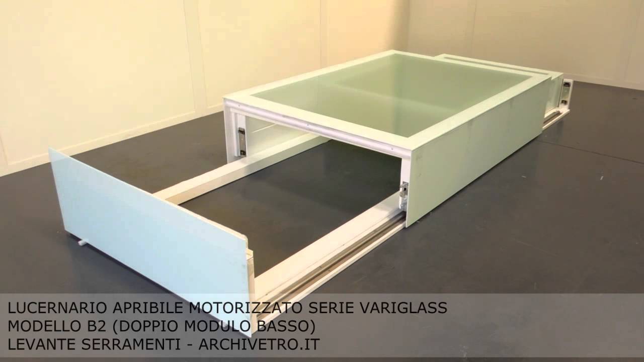 Lucernario apribile in vetro, Variglass B2 - Archivetro